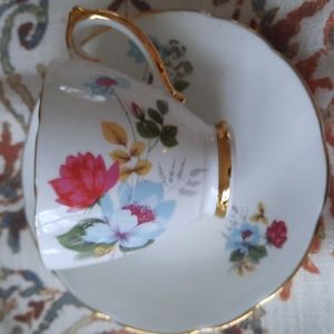 Delphine Bone China cup and saucer